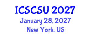 International Conference on Smart Cities and Sustainable Urbanism (ICSCSU) January 28, 2027 - New York, United States International Conference on Smart Cities and Sustainable Urbanism (ICSCSU) January 28, 2027 - New York, United States