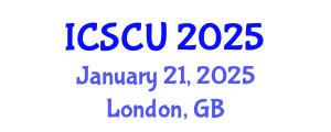 International Conference on Smart Cities and Urban (ICSCU) January 21, 2025 - London, United Kingdom