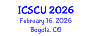 International Conference on Smart Cities and Urban (ICSCU) February 16, 2026 - Bogota, Colombia International Conference on Smart Cities and Urban (ICSCU) February 16, 2026 - Bogota, Colombia