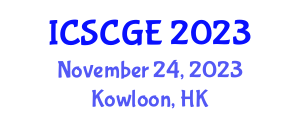 International Conference on Smart City and Green Energy (ICSCGE) November 24, 2023 - Kowloon, Hong Kong International Conference on Smart City and Green Energy (ICSCGE) November 24, 2023 - Kowloon, Hong Kong