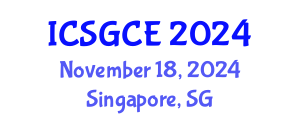 International Conference on Smart Grid and Clean Energy (ICSGCE) November 18, 2024 - Singapore, Singapore