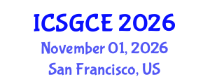 International Conference on Smart Grid and Clean Energy (ICSGCE) November 01, 2026 - San Francisco, United States