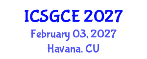 International Conference on Smart Grid and Clean Energy (ICSGCE) February 03, 2027 - Havana, Cuba International Conference on Smart Grid and Clean Energy (ICSGCE) February 03, 2027 - Havana, Cuba