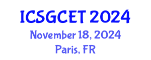 International Conference on Smart Grid and Clean Energy Technologies (ICSGCET) November 18, 2024 - Paris, France