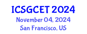 International Conference on Smart Grid and Clean Energy Technologies (ICSGCET) November 04, 2024 - San Francisco, United States