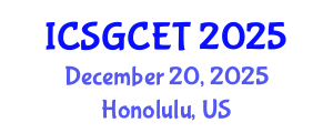 International Conference on Smart Grid and Clean Energy Technologies (ICSGCET) December 20, 2025 - Honolulu, United States