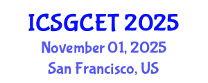 International Conference on Smart Grid and Clean Energy Technologies (ICSGCET) November 01, 2025 - San Francisco, United States