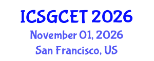 International Conference on Smart Grid and Clean Energy Technologies (ICSGCET) November 01, 2026 - San Francisco, United States