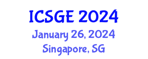 International Conference on Smart Grid and Energy (ICSGE) January 26, 2024 - Singapore, Singapore International Conference on Smart Grid and Energy (ICSGE) January 26, 2024 - Singapore, Singapore