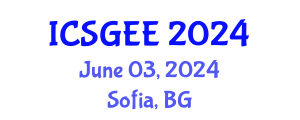 International Conference on Smart Grids and Electrical Engineering (ICSGEE) June 03, 2024 - Sofia, Bulgaria