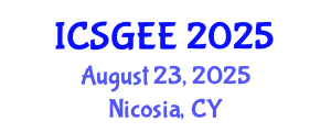 International Conference on Smart Grids and Electrical Engineering (ICSGEE) August 23, 2025 - Nicosia, Cyprus