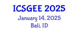 International Conference on Smart Grids and Electrical Engineering (ICSGEE) January 14, 2025 - Bali, Indonesia