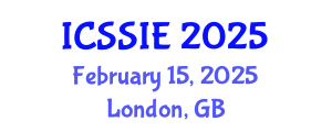 International Conference on Smart Sensors and Information Engineering (ICSSIE) February 15, 2025 - London, United Kingdom