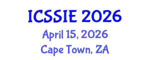 International Conference on Smart Sensors and Information Engineering (ICSSIE) April 15, 2026 - Cape Town, South Africa