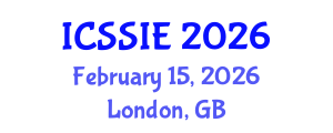 International Conference on Smart Sensors and Information Engineering (ICSSIE) February 15, 2026 - London, United Kingdom