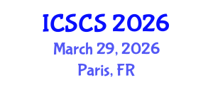 International Conference on Social and Cultural Studies (ICSCS) March 29, 2026 - Paris, France