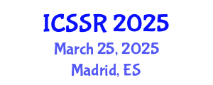 International Conference on Social Computing and Applications (ICSSR) March 25, 2025 - Madrid, Spain
