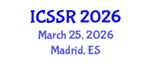 International Conference on Social Computing and Applications (ICSSR) March 25, 2026 - Madrid, Spain