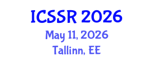 International Conference on Social Computing and Applications (ICSSR) May 11, 2026 - Tallinn, Estonia International Conference on Social Computing and Applications (ICSSR) May 11, 2026 - Tallinn, Estonia
