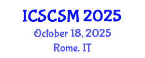 International Conference on Social Conflict and Social Movements (ICSCSM) October 18, 2025 - Rome, Italy
