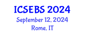 International Conference on Social, Economic and Business Sciences (ICSEBS) September 12, 2024 - Rome, Italy