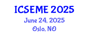 International Conference on Social, Education and Management Engineering (ICSEME) June 24, 2025 - Oslo, Norway