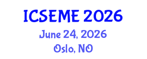 International Conference on Social, Education and Management Engineering (ICSEME) June 24, 2026 - Oslo, Norway