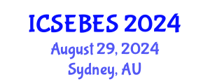 International Conference on Social, Educational, Behavioral and Economic Sciences (ICSEBES) August 29, 2024 - Sydney, Australia