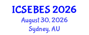 International Conference on Social, Educational, Behavioral and Economic Sciences (ICSEBES) August 30, 2026 - Sydney, Australia