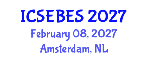 International Conference on Social, Educational, Behavioral and Economic Sciences (ICSEBES) February 08, 2027 - Amsterdam, Netherlands International Conference on Social, Educational, Behavioral and Economic Sciences (ICSEBES) February 08, 2027 - Amsterdam, Netherlands