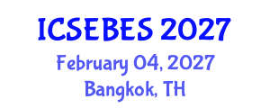 International Conference on Social, Educational, Behavioral and Economic Sciences (ICSEBES) February 04, 2027 - Bangkok, Thailand International Conference on Social, Educational, Behavioral and Economic Sciences (ICSEBES) February 04, 2027 - Bangkok, Thailand