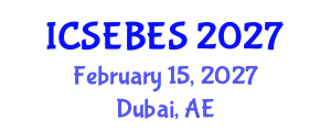 International Conference on Social, Educational, Behavioral and Economic Sciences (ICSEBES) February 15, 2027 - Dubai, United Arab Emirates International Conference on Social, Educational, Behavioral and Economic Sciences (ICSEBES) February 15, 2027 - Dubai, United Arab Emirates