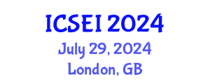 International Conference on Social Entrepreneurship and Innovation (ICSEI) July 29, 2024 - London, United Kingdom