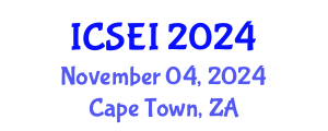 International Conference on Social Entrepreneurship and Innovation (ICSEI) November 04, 2024 - Cape Town, South Africa