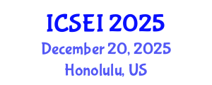 International Conference on Social Entrepreneurship and Innovation (ICSEI) December 20, 2025 - Honolulu, United States