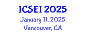 International Conference on Social Entrepreneurship and Innovation (ICSEI) January 11, 2025 - Vancouver, Canada