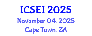 International Conference on Social Entrepreneurship and Innovation (ICSEI) November 04, 2025 - Cape Town, South Africa