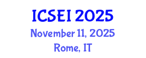 International Conference on Social Entrepreneurship and Innovation (ICSEI) November 11, 2025 - Rome, Italy