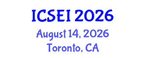 International Conference on Social Entrepreneurship and Innovation (ICSEI) August 14, 2026 - Toronto, Canada International Conference on Social Entrepreneurship and Innovation (ICSEI) August 14, 2026 - Toronto, Canada
