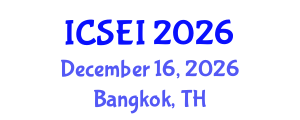 International Conference on Social Entrepreneurship and Innovation (ICSEI) December 16, 2026 - Bangkok, Thailand International Conference on Social Entrepreneurship and Innovation (ICSEI) December 16, 2026 - Bangkok, Thailand