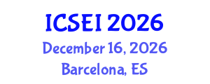 International Conference on Social Entrepreneurship and Innovation (ICSEI) December 16, 2026 - Barcelona, Spain International Conference on Social Entrepreneurship and Innovation (ICSEI) December 16, 2026 - Barcelona, Spain