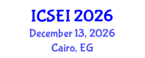 International Conference on Social Entrepreneurship and Innovation (ICSEI) December 13, 2026 - Cairo, Egypt International Conference on Social Entrepreneurship and Innovation (ICSEI) December 13, 2026 - Cairo, Egypt