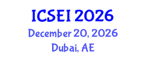 International Conference on Social Entrepreneurship and Innovation (ICSEI) December 20, 2026 - Dubai, United Arab Emirates International Conference on Social Entrepreneurship and Innovation (ICSEI) December 20, 2026 - Dubai, United Arab Emirates