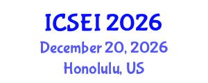 International Conference on Social Entrepreneurship and Innovation (ICSEI) December 20, 2026 - Honolulu, United States International Conference on Social Entrepreneurship and Innovation (ICSEI) December 20, 2026 - Honolulu, United States