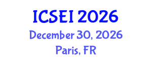 International Conference on Social Entrepreneurship and Innovation (ICSEI) December 30, 2026 - Paris, France International Conference on Social Entrepreneurship and Innovation (ICSEI) December 30, 2026 - Paris, France