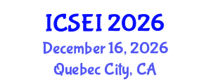 International Conference on Social Entrepreneurship and Innovation (ICSEI) December 16, 2026 - Quebec City, Canada International Conference on Social Entrepreneurship and Innovation (ICSEI) December 16, 2026 - Quebec City, Canada