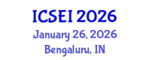 International Conference on Social Entrepreneurship and Innovation (ICSEI) January 26, 2026 - Bengaluru, India International Conference on Social Entrepreneurship and Innovation (ICSEI) January 26, 2026 - Bengaluru, India