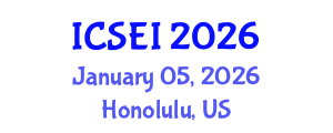 International Conference on Social Entrepreneurship and Innovation (ICSEI) January 05, 2026 - Honolulu, United States International Conference on Social Entrepreneurship and Innovation (ICSEI) January 05, 2026 - Honolulu, United States
