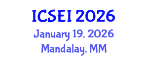 International Conference on Social Entrepreneurship and Innovation (ICSEI) January 19, 2026 - Mandalay, Myanmar International Conference on Social Entrepreneurship and Innovation (ICSEI) January 19, 2026 - Mandalay, Myanmar