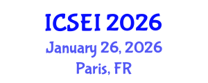 International Conference on Social Entrepreneurship and Innovation (ICSEI) January 26, 2026 - Paris, France International Conference on Social Entrepreneurship and Innovation (ICSEI) January 26, 2026 - Paris, France